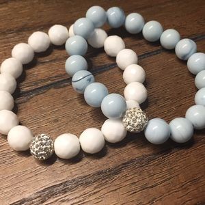 Glass bead bracelets